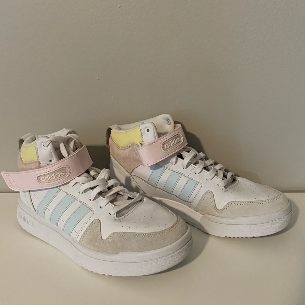Adidas Pastel Hightop Cloud Foam Super Sneakers